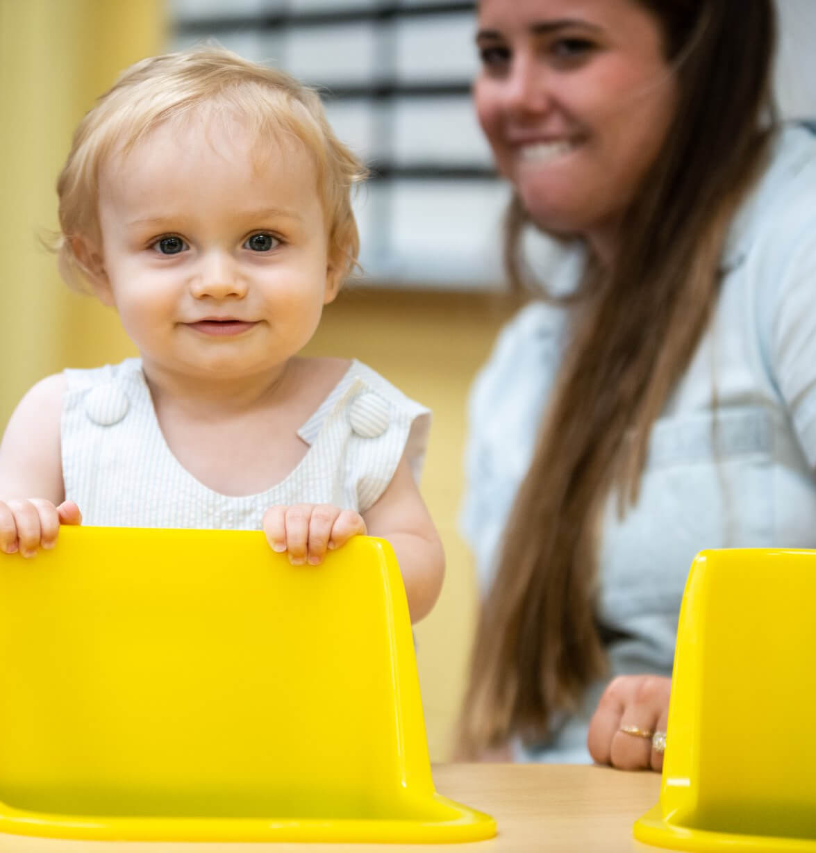 child at chair